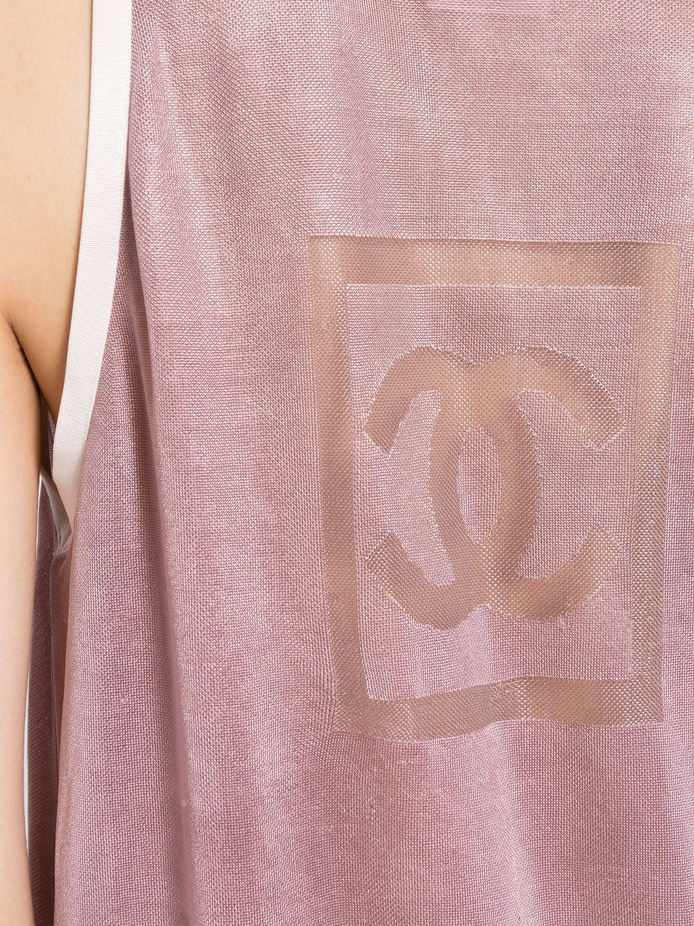 CHANEL 1990s sleeveless mesh top Women