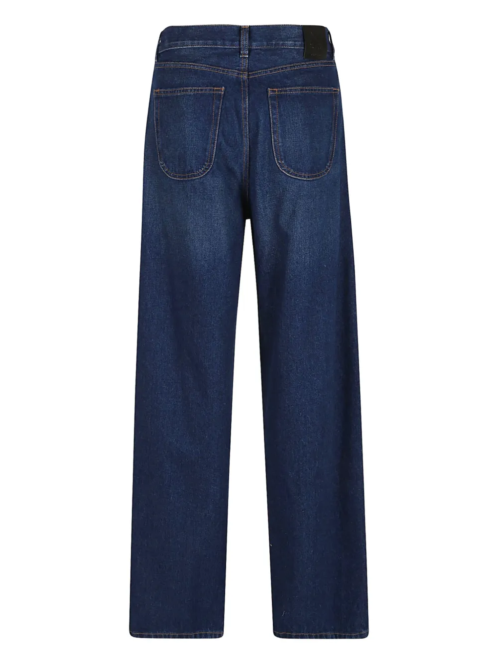 Off-White Katoenen jeans met logopatch - Blauw