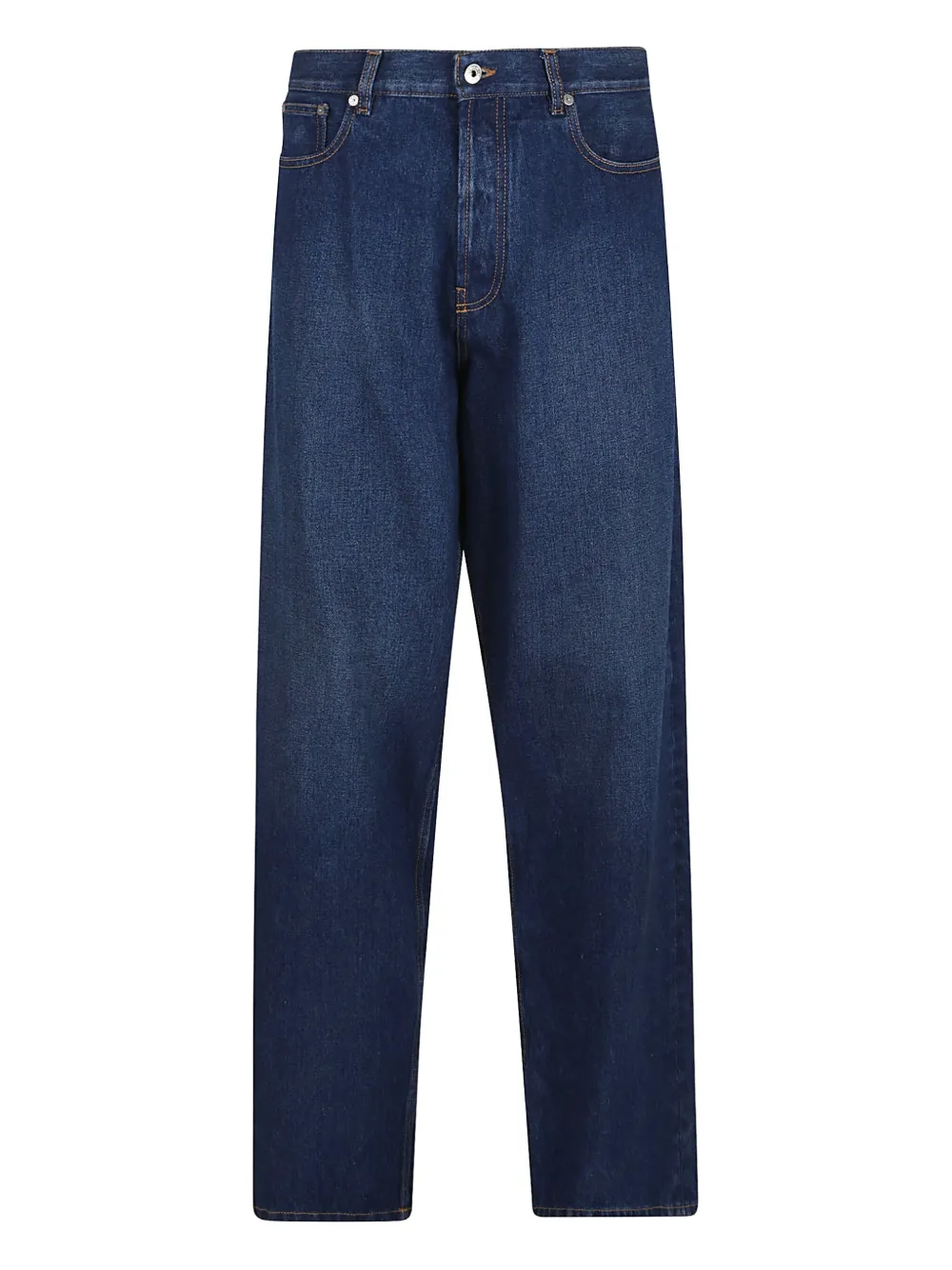 Off-White Katoenen jeans met logopatch Blauw