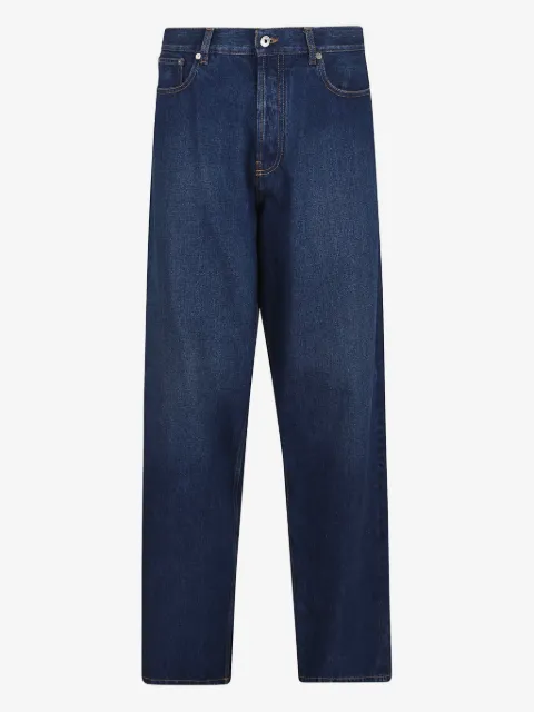 Off-White five-pocket back-patch jeans