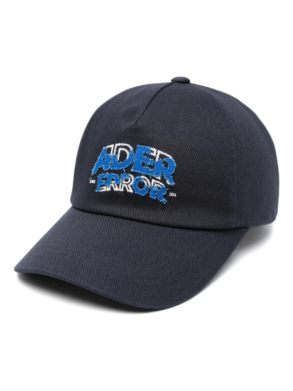 Ader Error Edca Logo-embroidered Cotton Cap In Blue