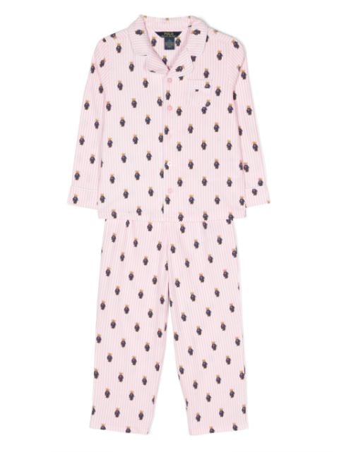 POLO RALPH LAUREN KIDS Polo Bear-pattern pajama set (set of two)