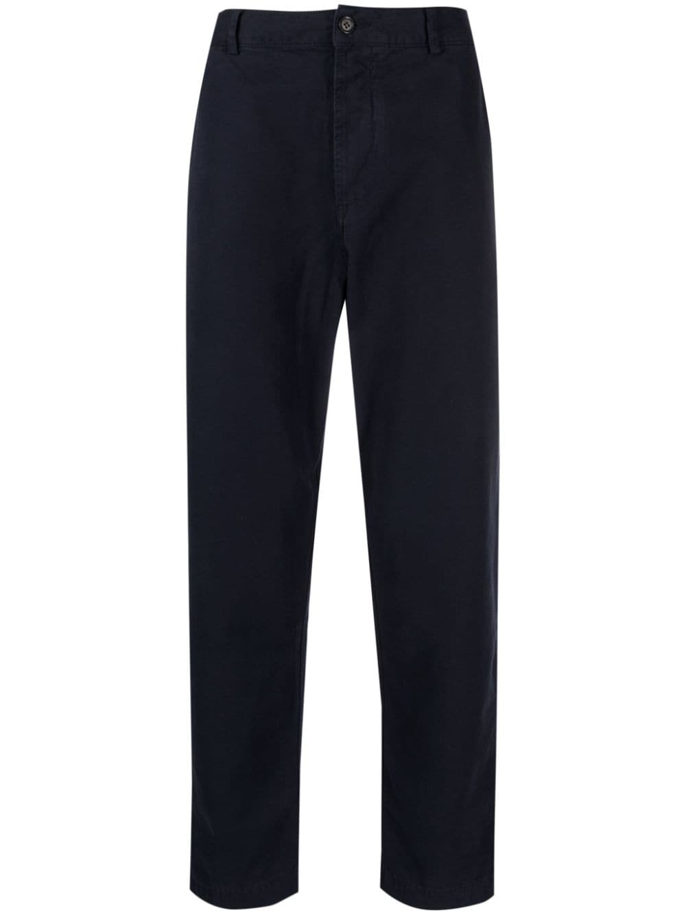 Universal Works Straight-leg Cotton Trousers In Blue