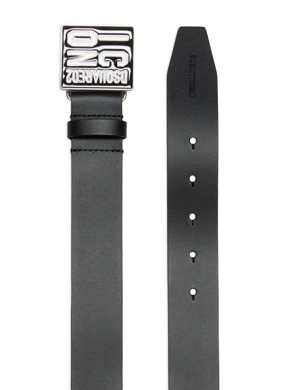 Dsquared2 Kids Leren riem - Zwart