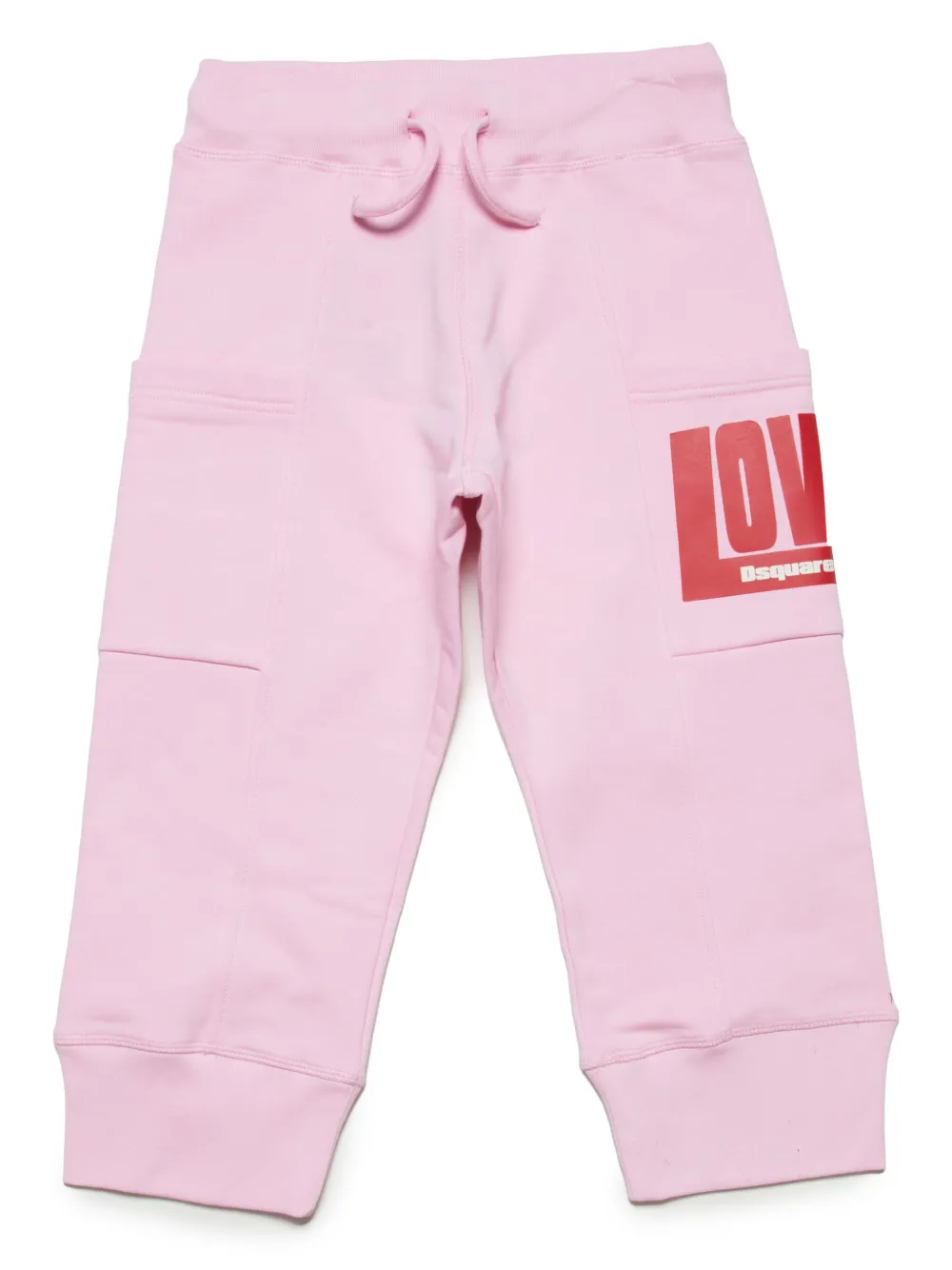Dsquared2 Kids Jogginghose mit Text-Print - Rosa