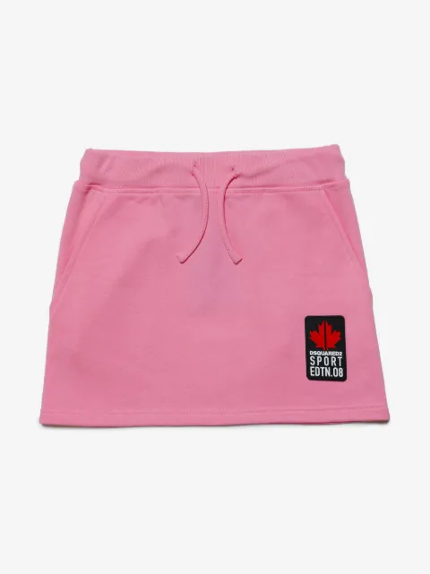 DSQUARED2 KIDS jupe à logo imprimé 