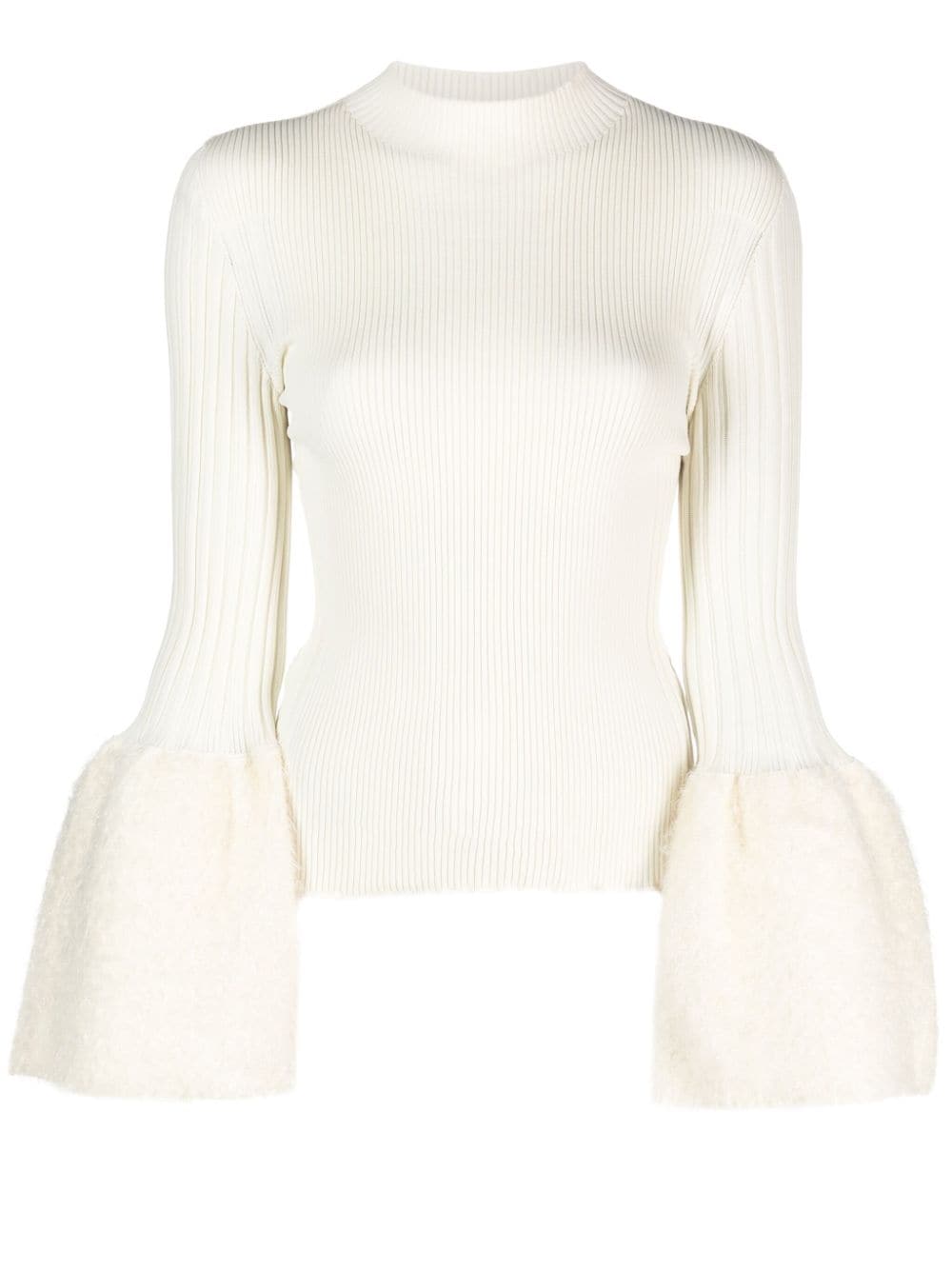 CFCL flared-cuffs ribbed-knit Top - Farfetch