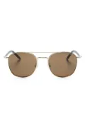 Montblanc raised-bridge square-frame sunglasses - Grey
