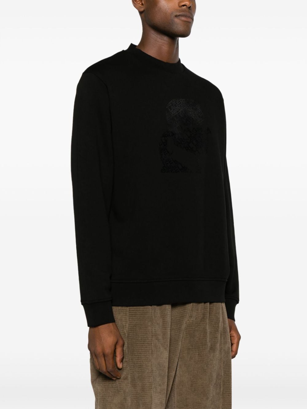 Karl Lagerfeld Sweater met ronde hals Zwart