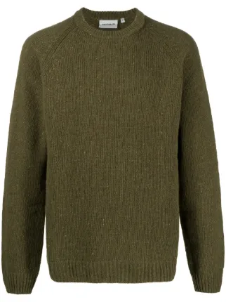 Carhartt anglistic sweater clearance olive