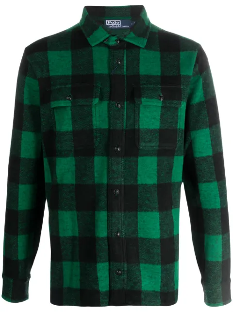 Polo Ralph Lauren plaid knit flannel shirt