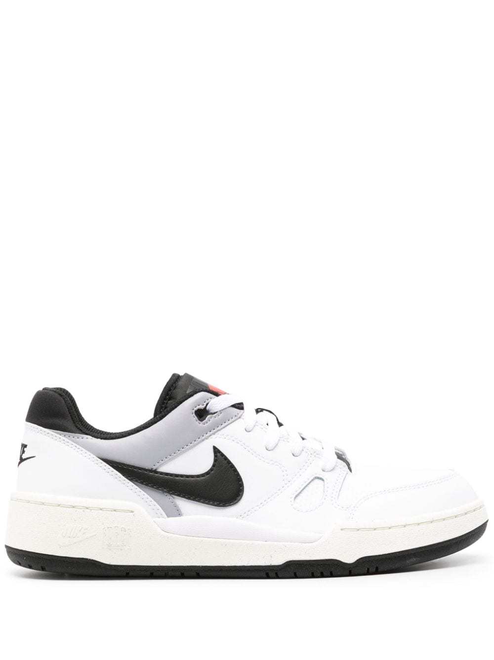 Shop Nike Full Force Leather Sneakers In White