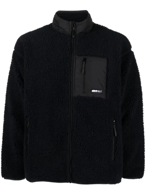 Gramicci logo-patch fleece jacket