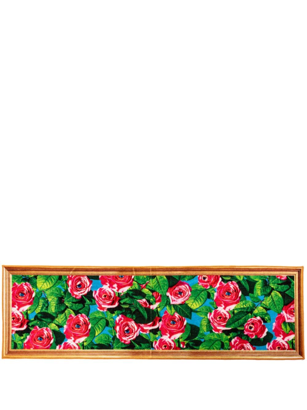 Seletti Roses With Eyes Mat (200x60cm) In Multicolour