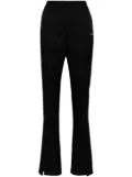 Off-White slitted twill trousers - Black