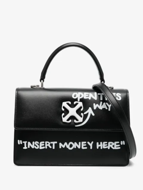 Off-White Jitney 1.4 leather tote bag