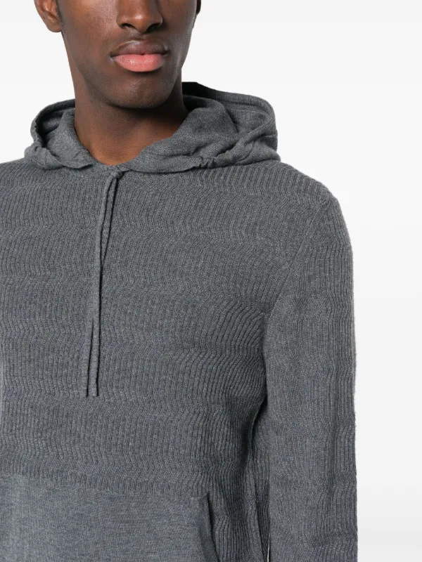 Fine knit hoodie outlet