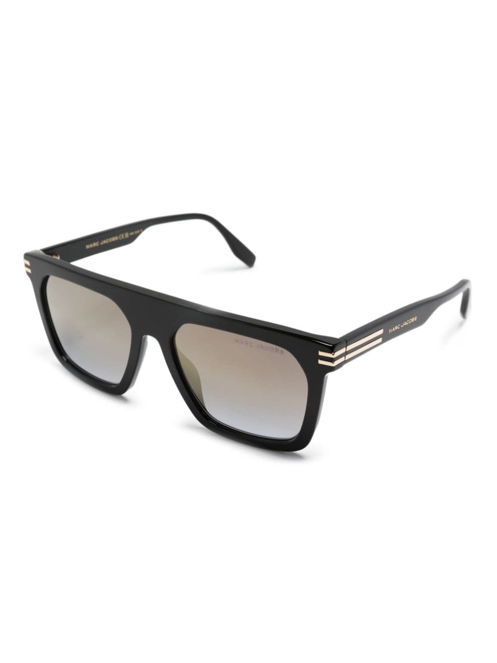 Shop Marc Jacobs Marc Square-frame Sunglasses In Black