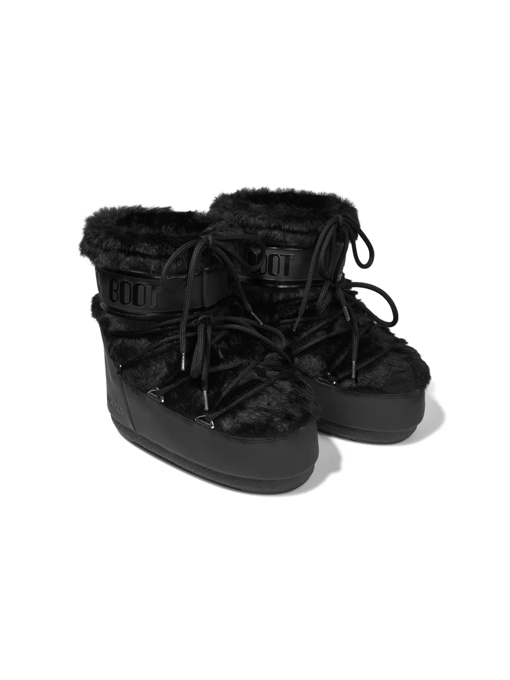 Moon Boot Kids Icon leather boots - Zwart