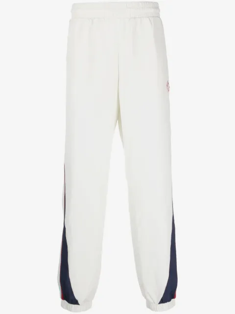 Casablanca logo-patch side-stripe track pants