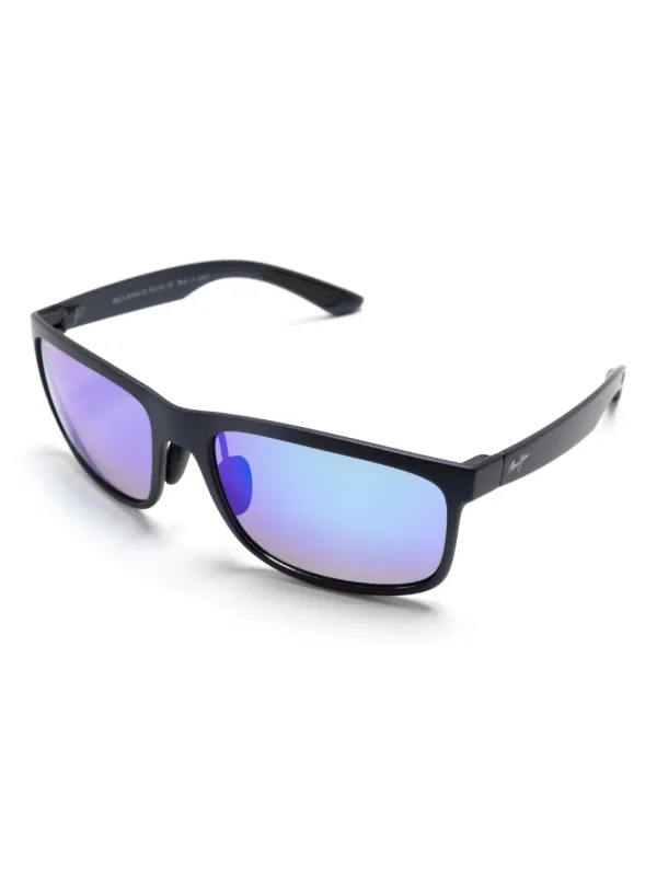 Maui Jim Huelo スクエアフレーム サングラス | ブルー