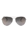 Maui Jim Mavericks double-gradient lenses pilot-frame sunglasses - Silver