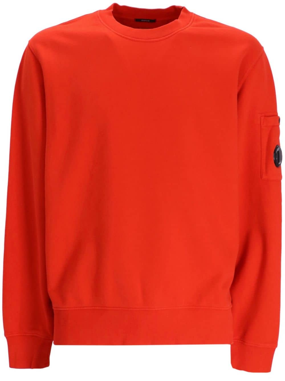 C.p. Company Lens-detail Cotton Sweatshirt In Red