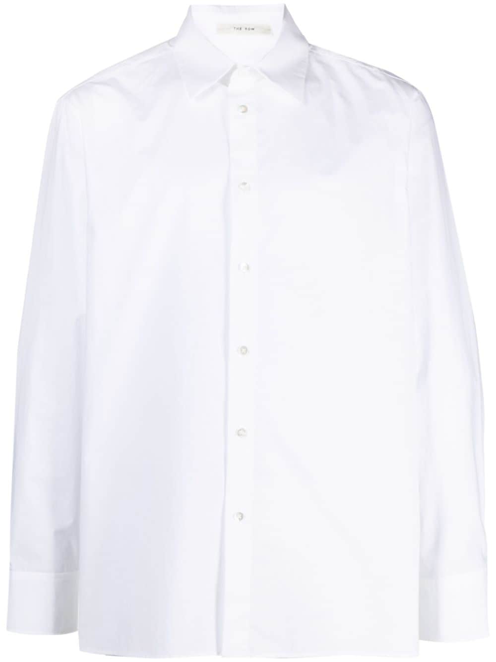 The Row Julio cotton shirt - Bianco