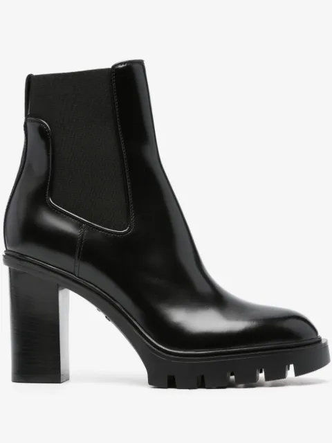 Santoni 95mm leather chelsea boots 