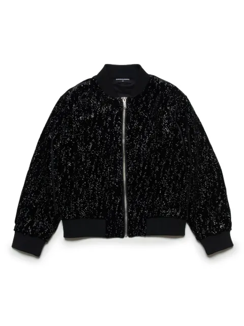 DSQUARED2 KIDS veste bomber à paillettes