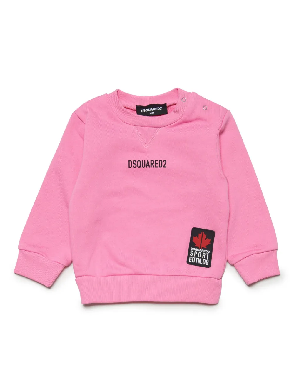 Dsquared2 Babies' Logo-print Cotton Sweatshirt In Pink