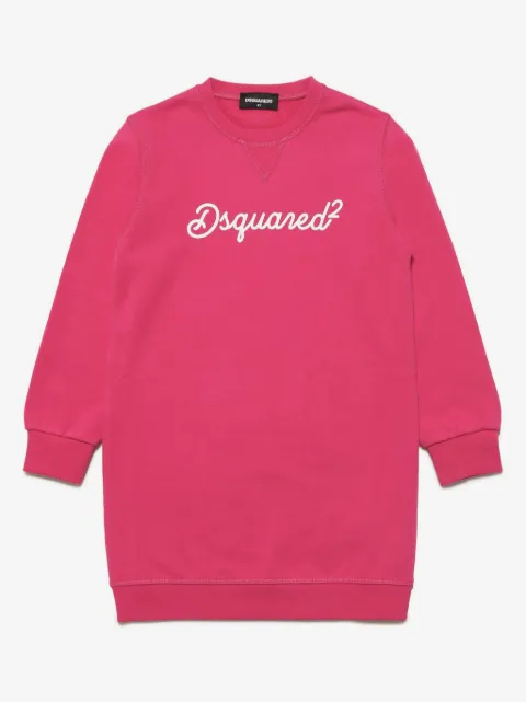 DSQUARED2 KIDS logo-print cotton jumper dress