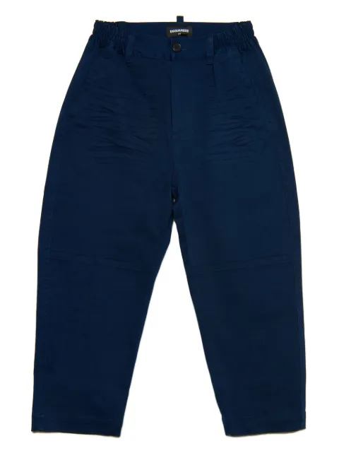 DSQUARED2 KIDS elasticated-waistband tapered trousers