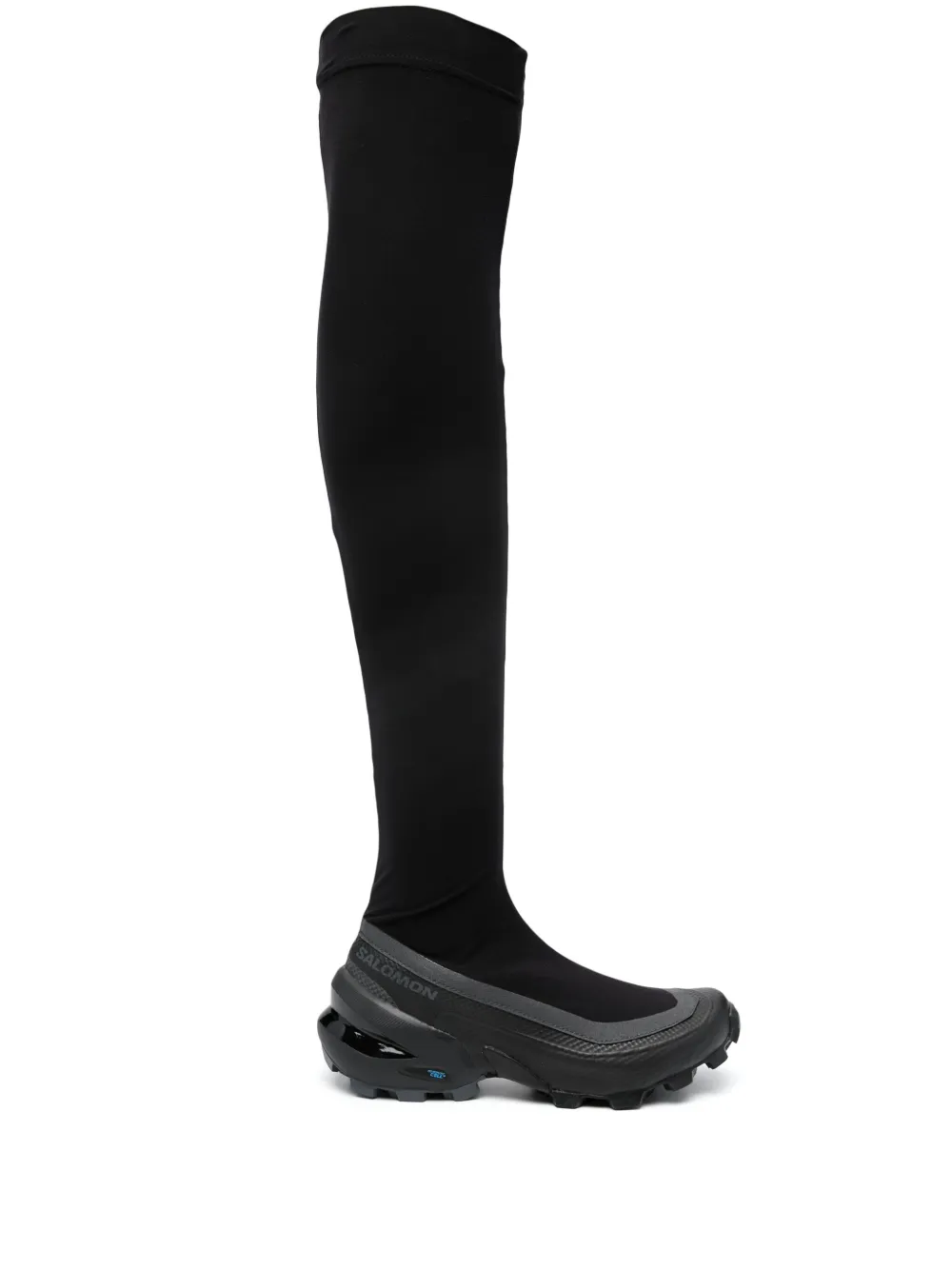 Shop Mm6 Maison Margiela X Salomon Thigh-length Chunky Boots In Black