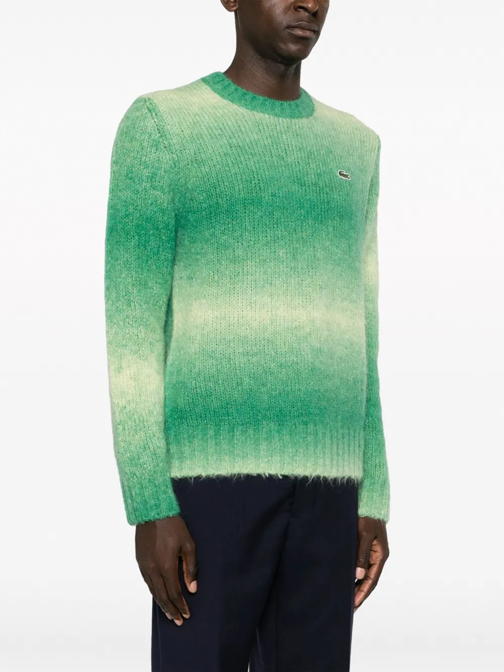 Lacoste Trui met ombré-effect Groen