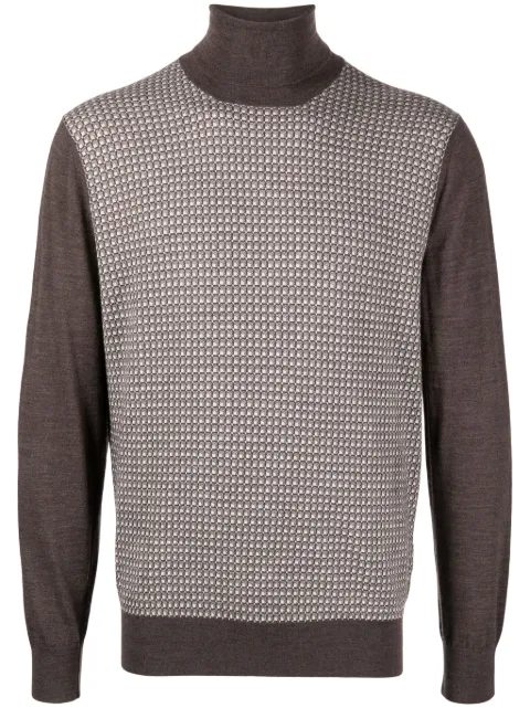 Cruciani roll-neck wool jumper