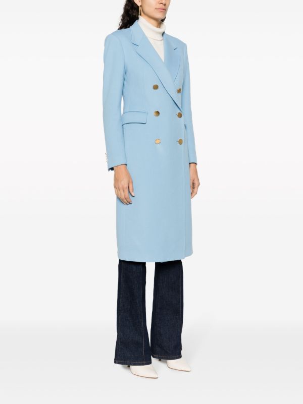 Light blue on sale wool blend coat