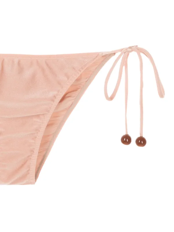 Adriana Degreas metallic-threading triangle-shape Bikini