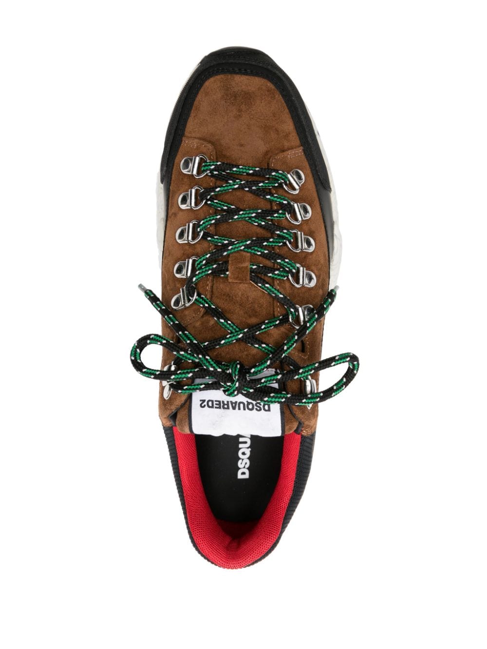 Shop Dsquared2 Free Panelled Sneakers In Brown