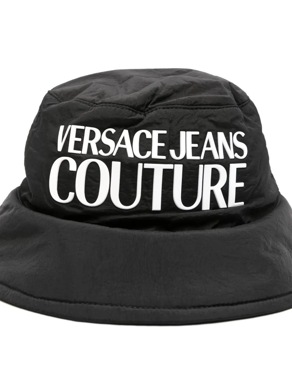 Versace Jeans Couture logo-debossed bucket hat - Zwart