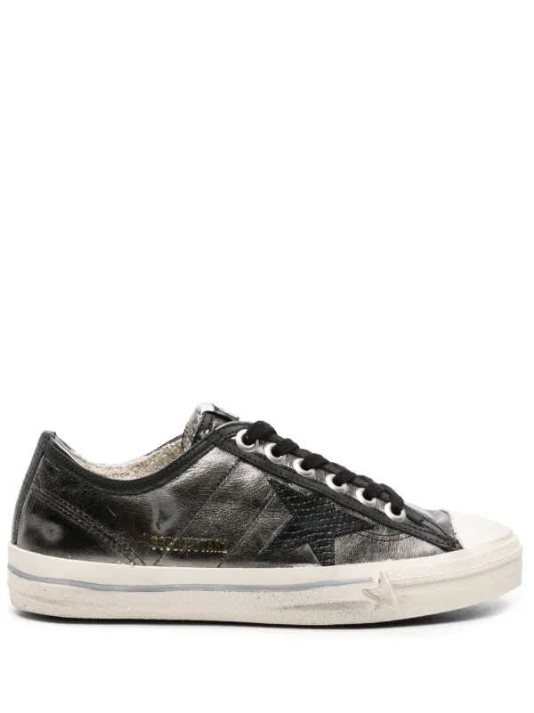 Golden goose black leather cheap