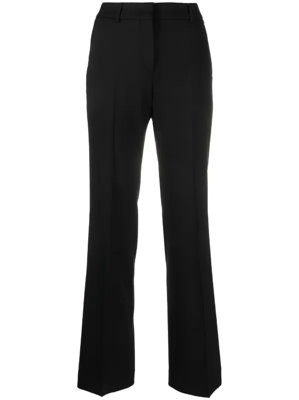 Incotex Tailored Flared Trousers in Black