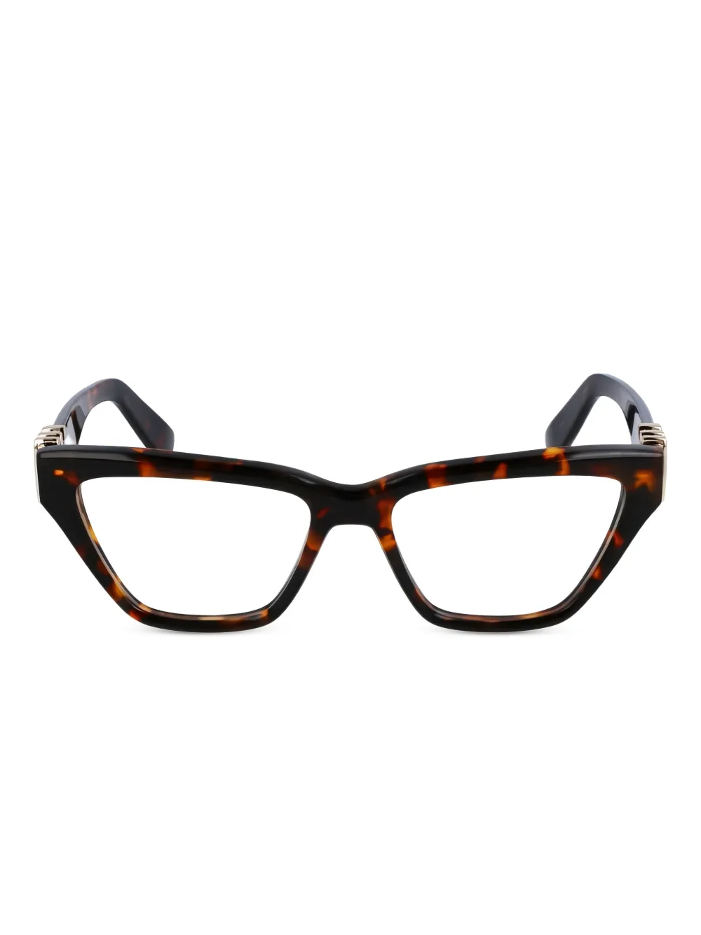 Lanvin cat-eye frame glasses - Marrone