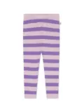 the bonnie mob striped ribbed-knit leggings - Purple
