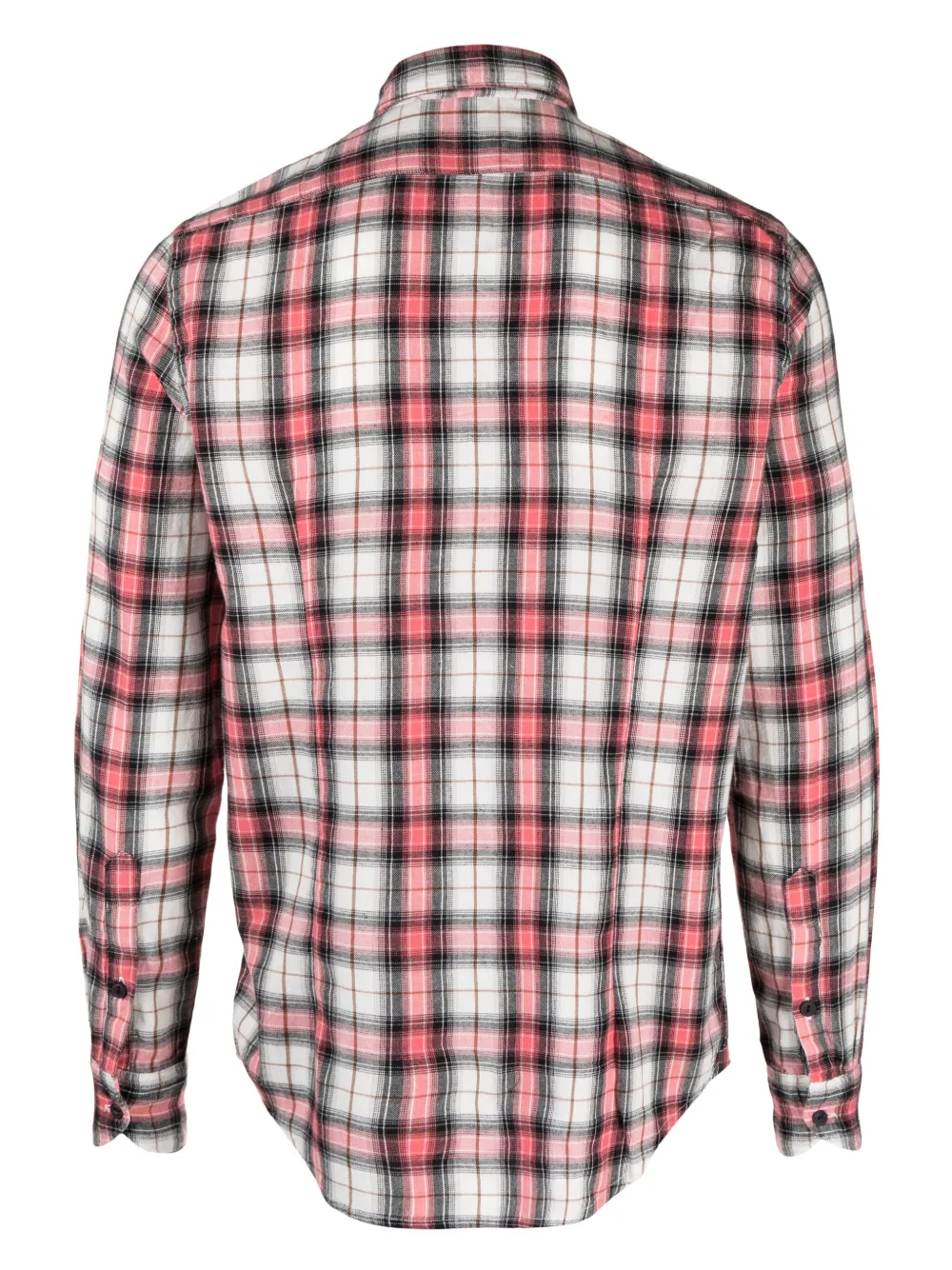Deperlu check-pattern cotton shirt - Rood