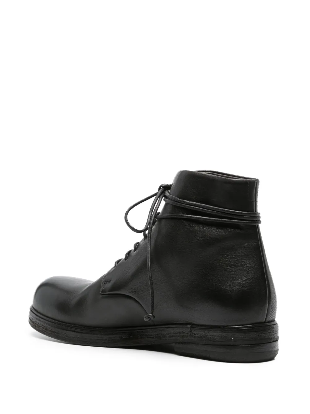 Marsèll Lace-up Leather Boots In Black