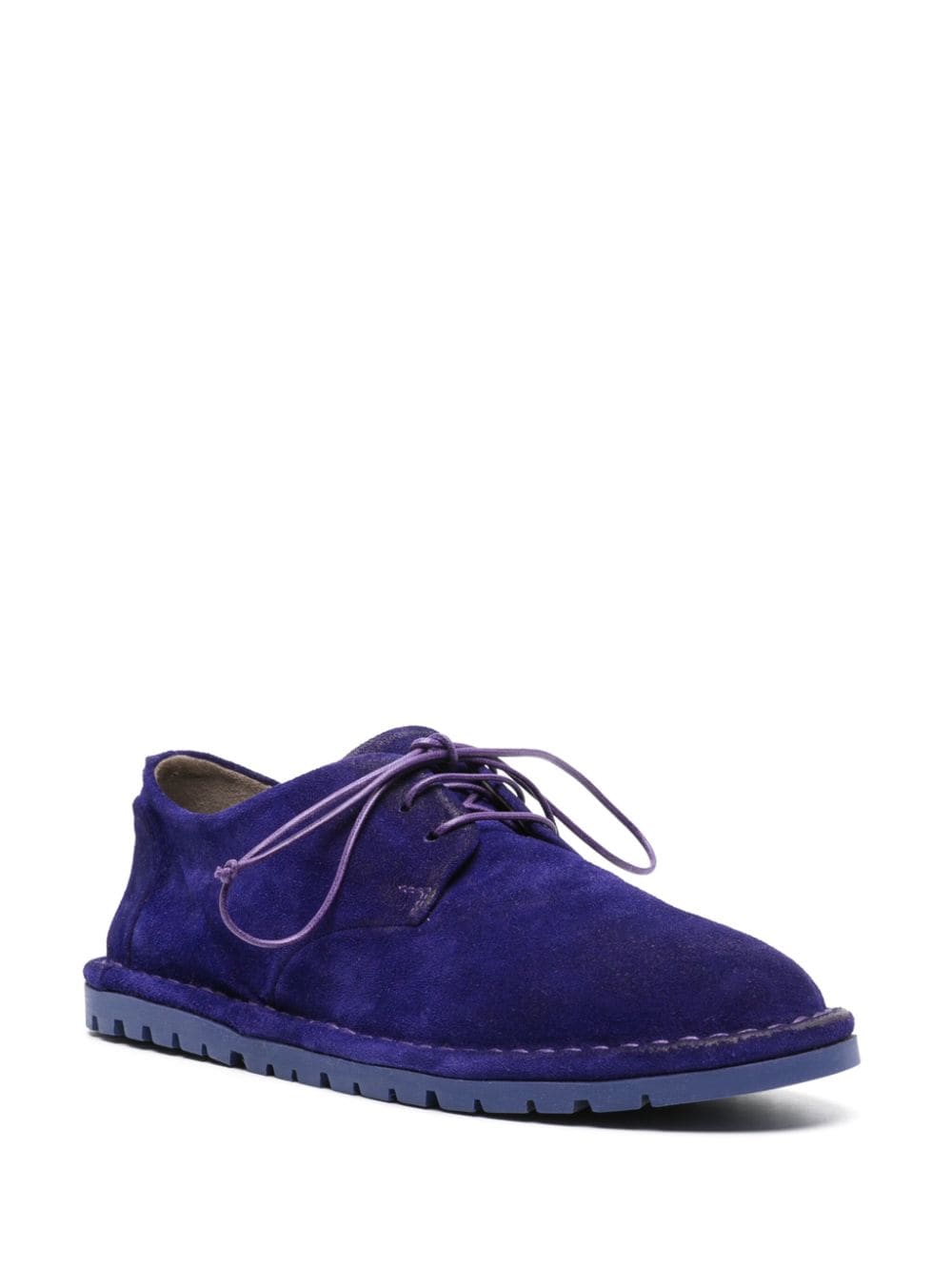Shop Marsèll Sancrispa Suede Derby Shoes In Purple