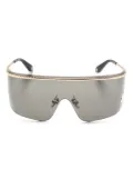 Roberto Cavalli logo-plaque shield-frame sunglasses - Black