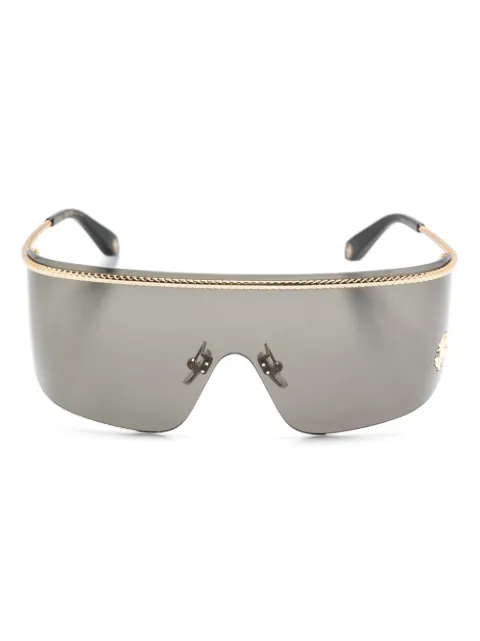 Roberto Cavalli logo-plaque shield-frame sunglasses