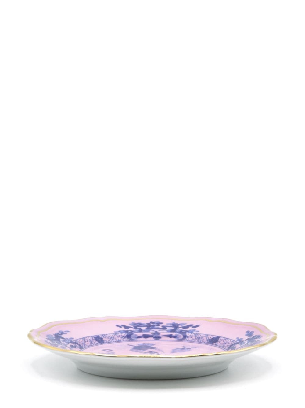 Shop Ginori 1735 Floral-print Porcelain Plates (set Of Two) In Pink